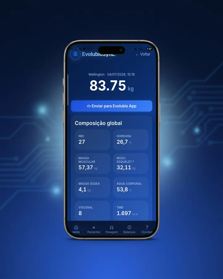 EvolubioSync: resultado da pesagem com a composição global